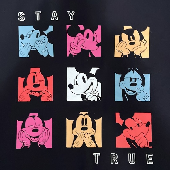 Disney Mickey Mouse Soft Knit Screened Image Crewneck Sweatshirt - Picture 14 of 14